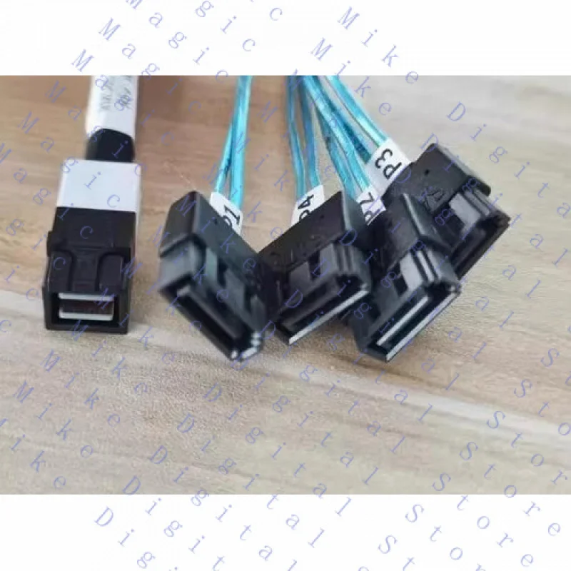 H  For Dell T5820 T7820 SAS cable 1-to-4 SFF-8643 to 4 sata male k0wkf  0k0wkf 60CM
