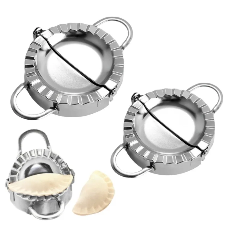 

Stainless Steel Dumpling Maker Press Mold Kitchen Tool Metal Dumpling Skin Shaper Pastry Maker Gadget