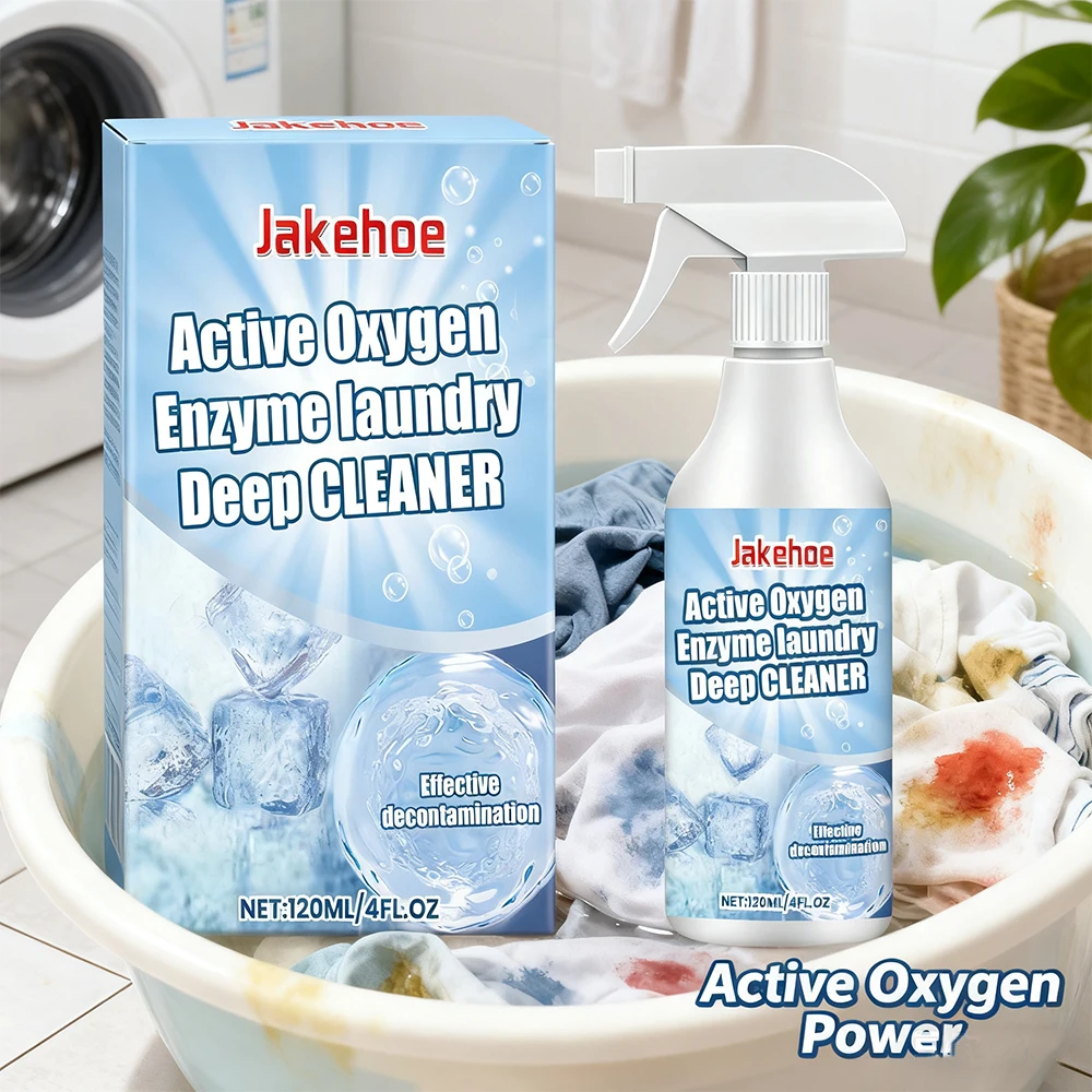 Detergente para ropa con enzimas de oxígeno activo que elimina manchas difíciles, suciedad de aceite, ropa limpia y restaura el color original.