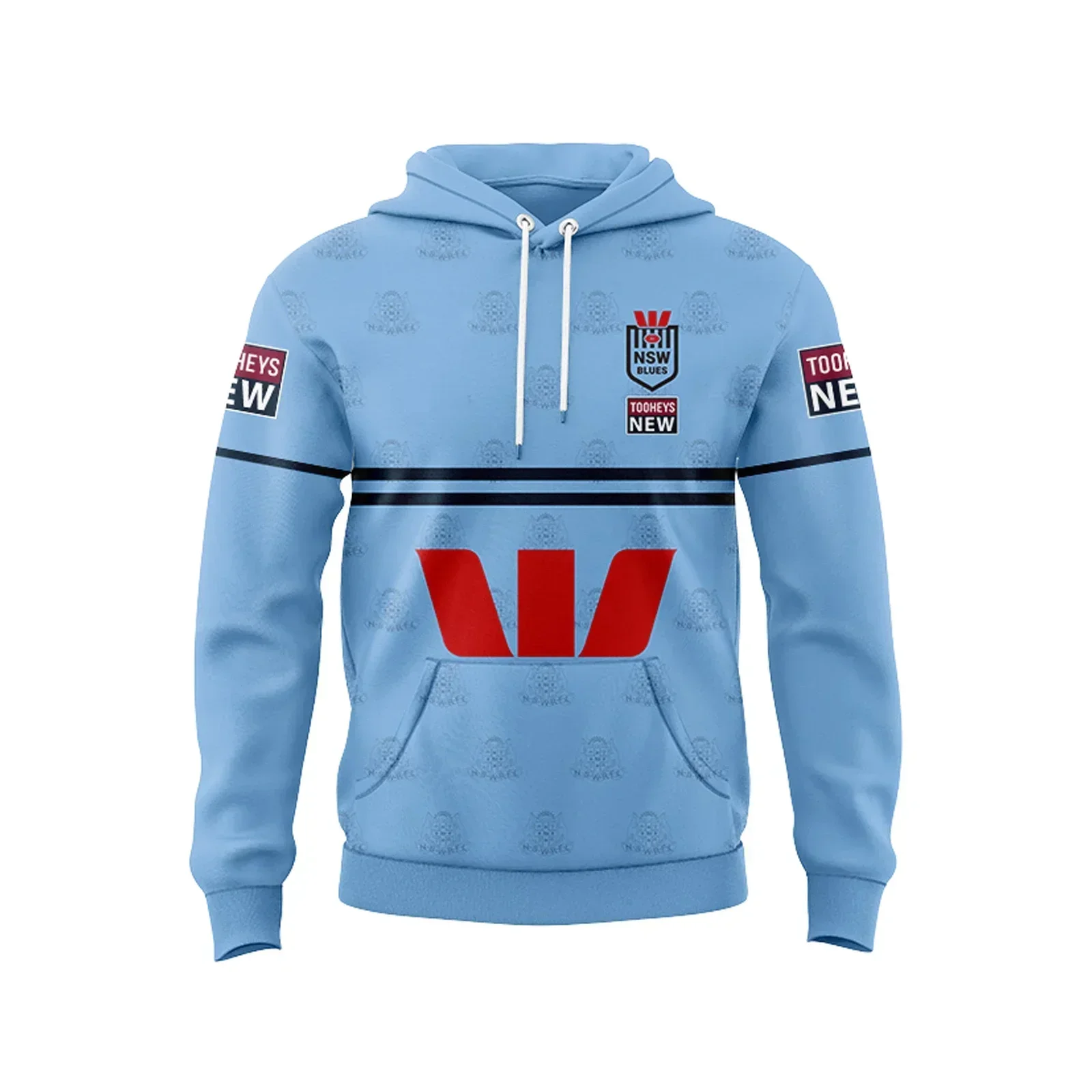 2023 NSW BLUES STATE OF ORIGIN هوديس الرجبي للرجال مخصص