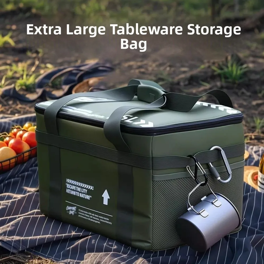 High Quality Multi-layer Camping Storage Bag Foldable Waterproof Picnic Storage Bag Sturdy Large Capacity Storage Boxes Outdoor