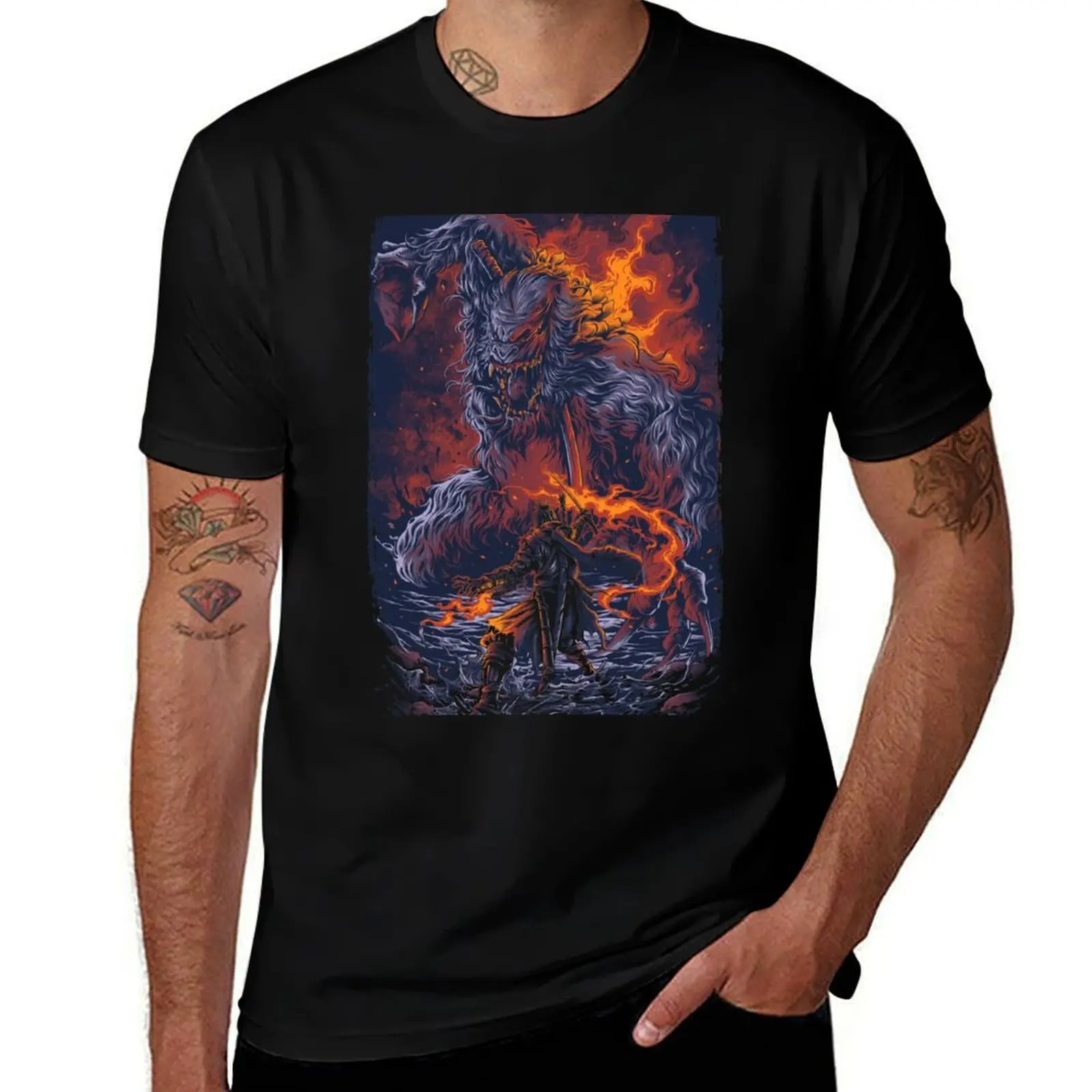 Undying Beast T-Shirt Big and Tall Casual T-Shirt