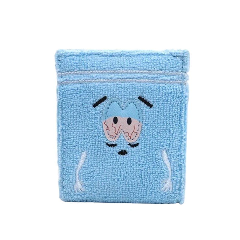 Towel Cloth Embroidered Anime Fashion Wallet Designer Personalized ID Card Holder