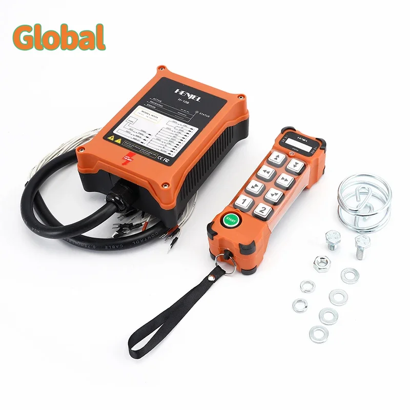 H108 8 buttons single speed Industrial Wireless Radio Crane Remote Control switches Hoist overhead bridge Crane lift Control