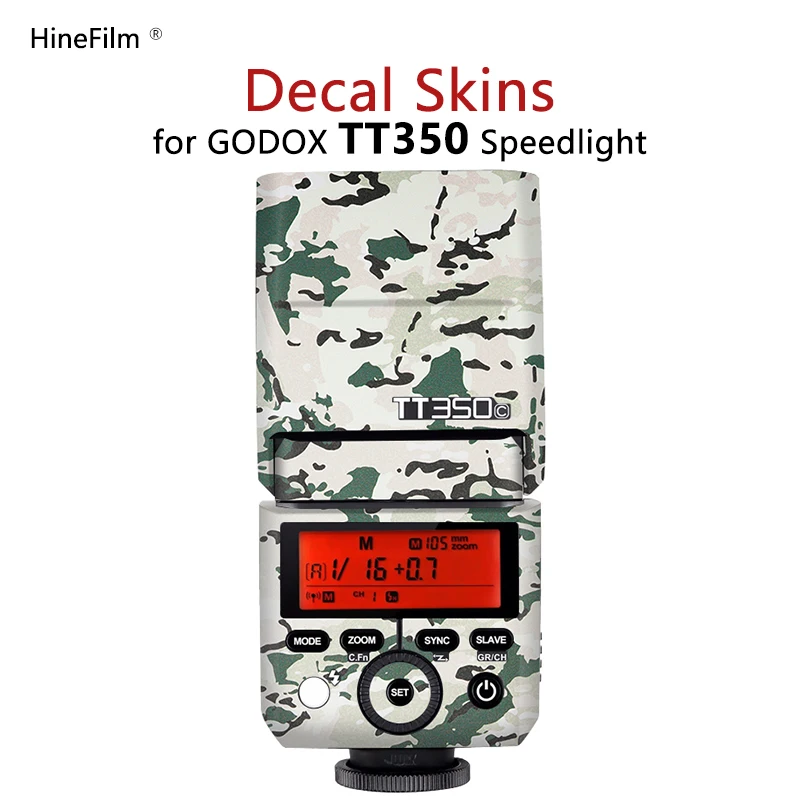 

TT350 Camera Flash Premium Decal Skin For Godox TT350S TT350N TT350C TT350O TT350F Speedlite Protector Wrap Cover Sticker