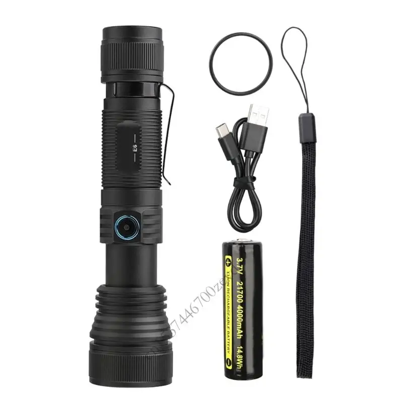 

Portable LED Camping Flashlights Offering Bright Illuminations and Adjustable Beam Setting Aluminum Texture for Outdoor P9YB