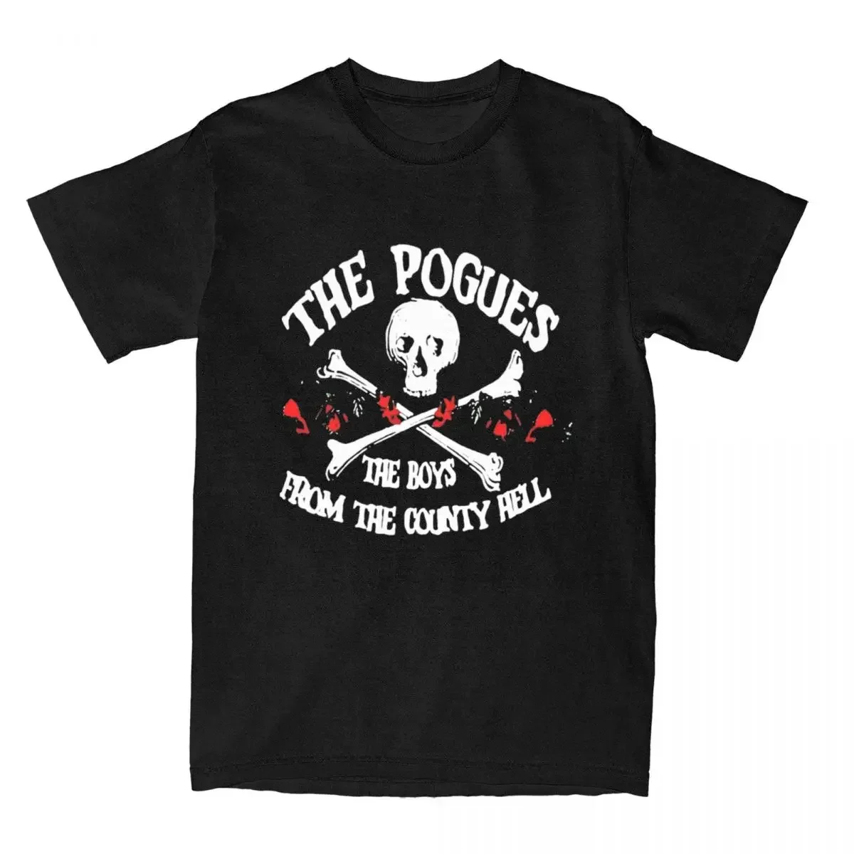 

Футболки Music The Pogues Punk Band для мужчин и женщин, модная одежда из чистого хлопка с графическим принтом