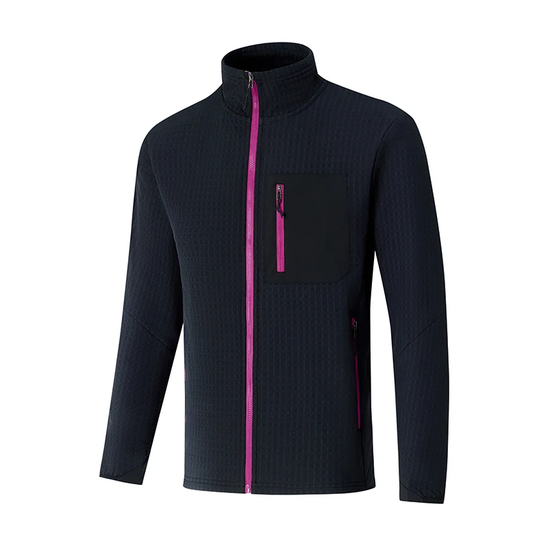 M-zone Autumn and Winter Outdoor Men's Cold-Proof and Warm, Fleece and Thickened Stand-Up Collar Jacket, Hiking and Mountaineeri