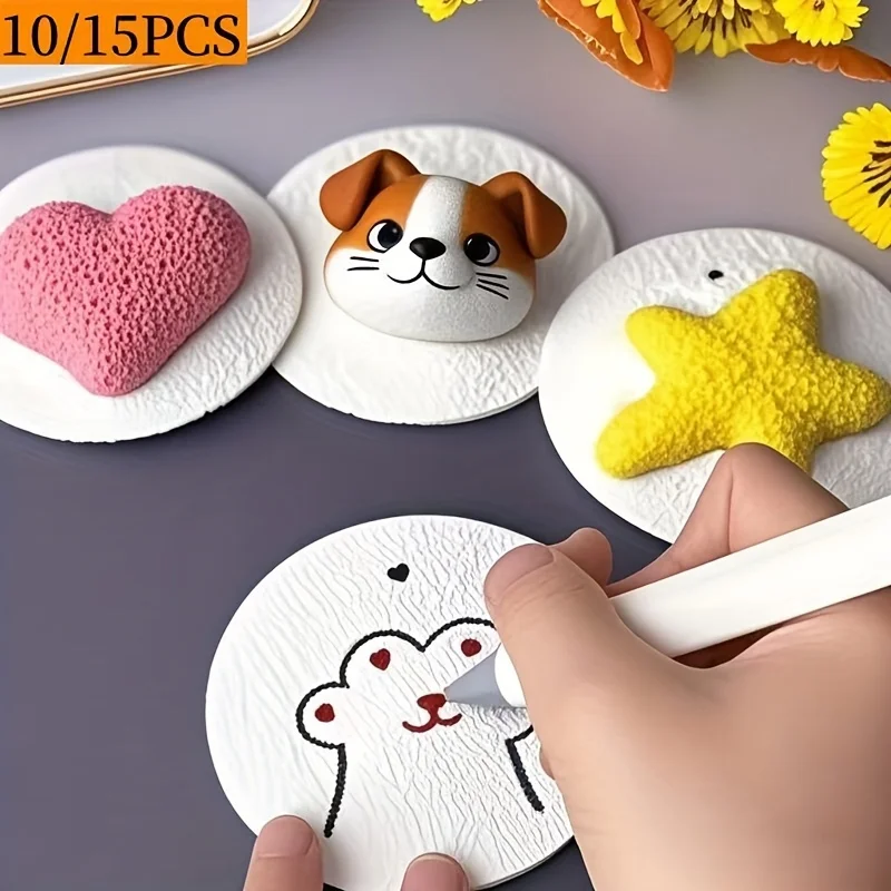 

20 шт. 3D-круглых картонных заготовок – бумага для творчества из пенопласта, идеально подходит для поделок и творческих занятий