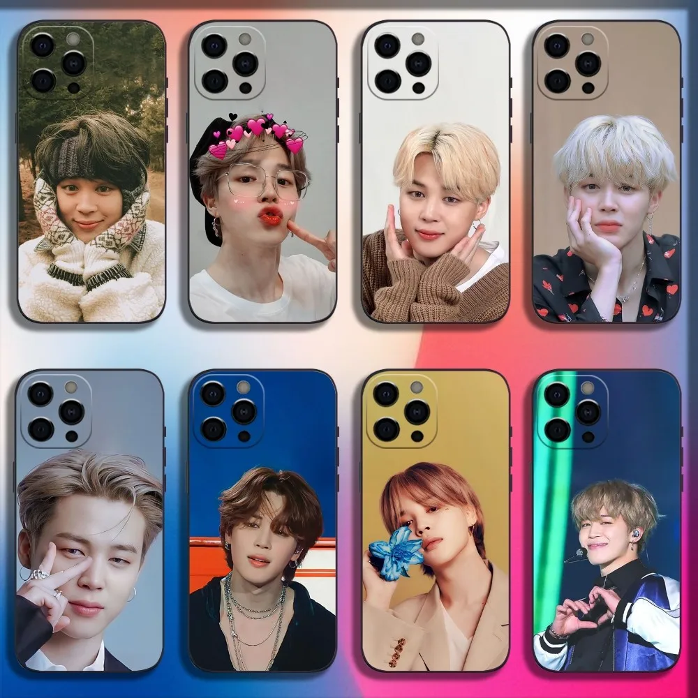 Singer J-JIMINS-S Phone Case For iPhone 16,15,14,13,12,11,Pro,X,XS,Max,XR,Plus,Mini Soft Black Cover