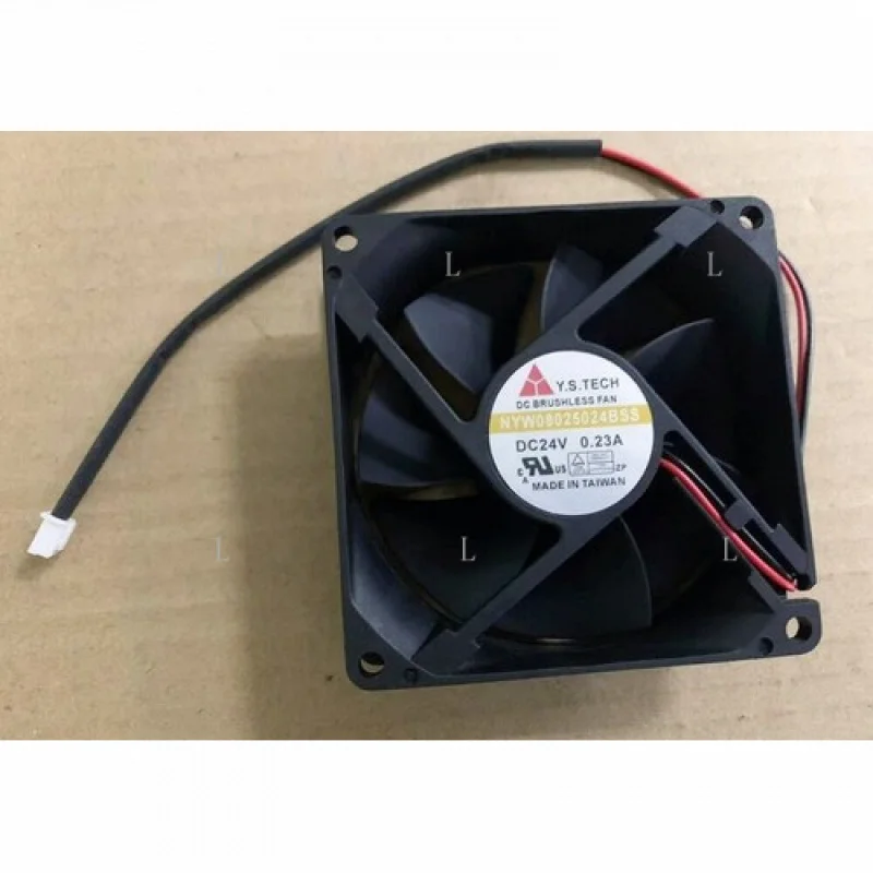 

L for Y.S.TECH NYW08025024BSS DC24V 0.23A 8 cm cooling fan 2 wire[M158a]