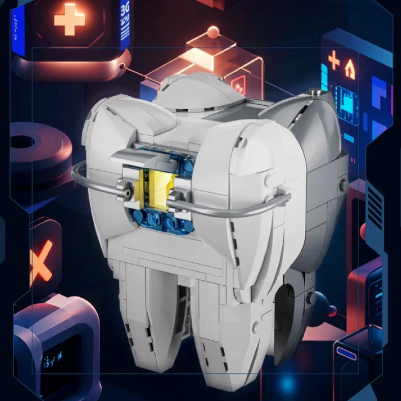 الإبداعية خبير MOC اللبنات الميكانيكية الأسنان هيكل الفم نموذج الطوب LED التعليمية الجمعية لعب للطفل هدية عيد الميلاد