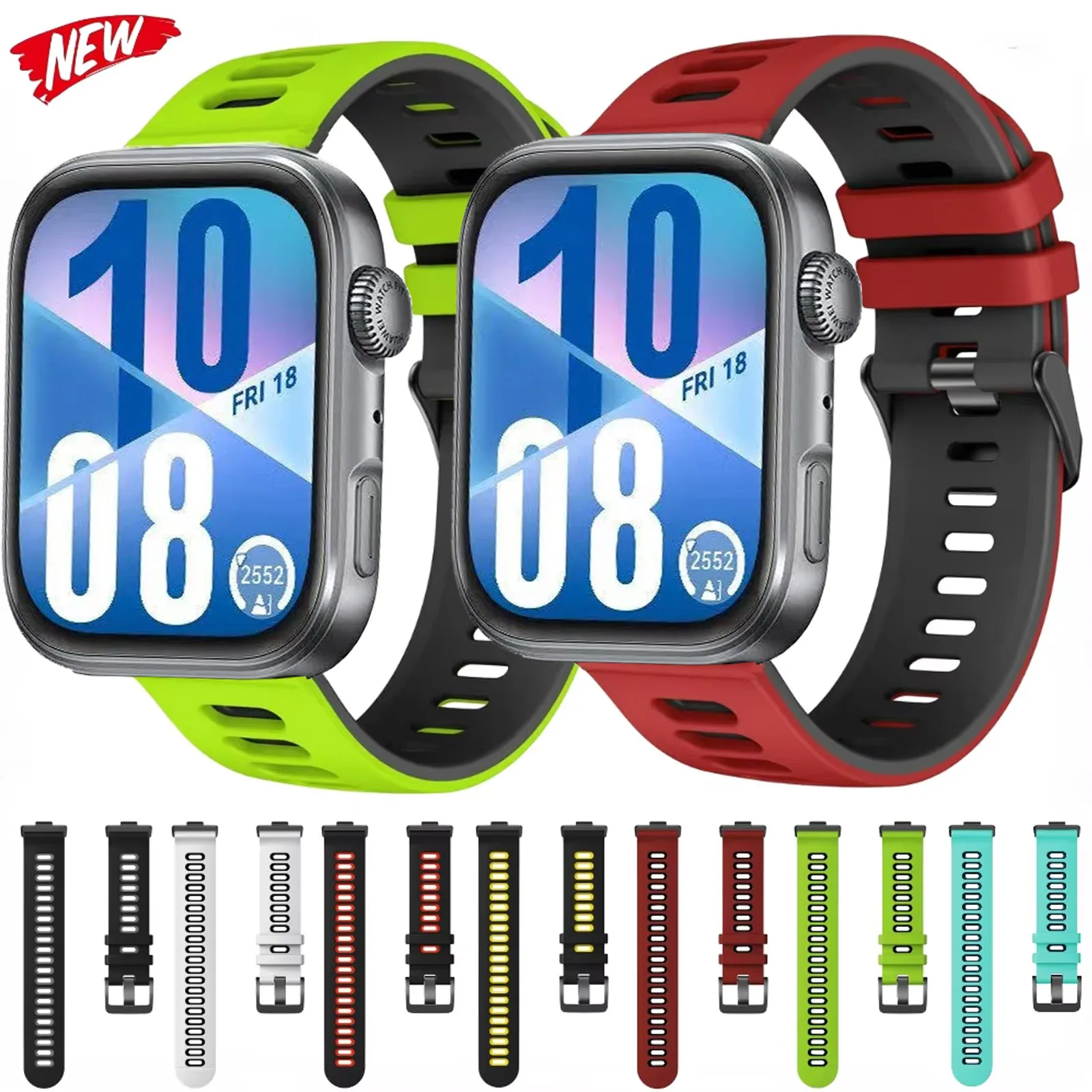 

Silicone Band for Huawei Watch Fit 3/Fit 4/4 Pro Strap Smart Watch Breathable Bracelet Wristband for Huawei Watch Fit 4/3 Correa
