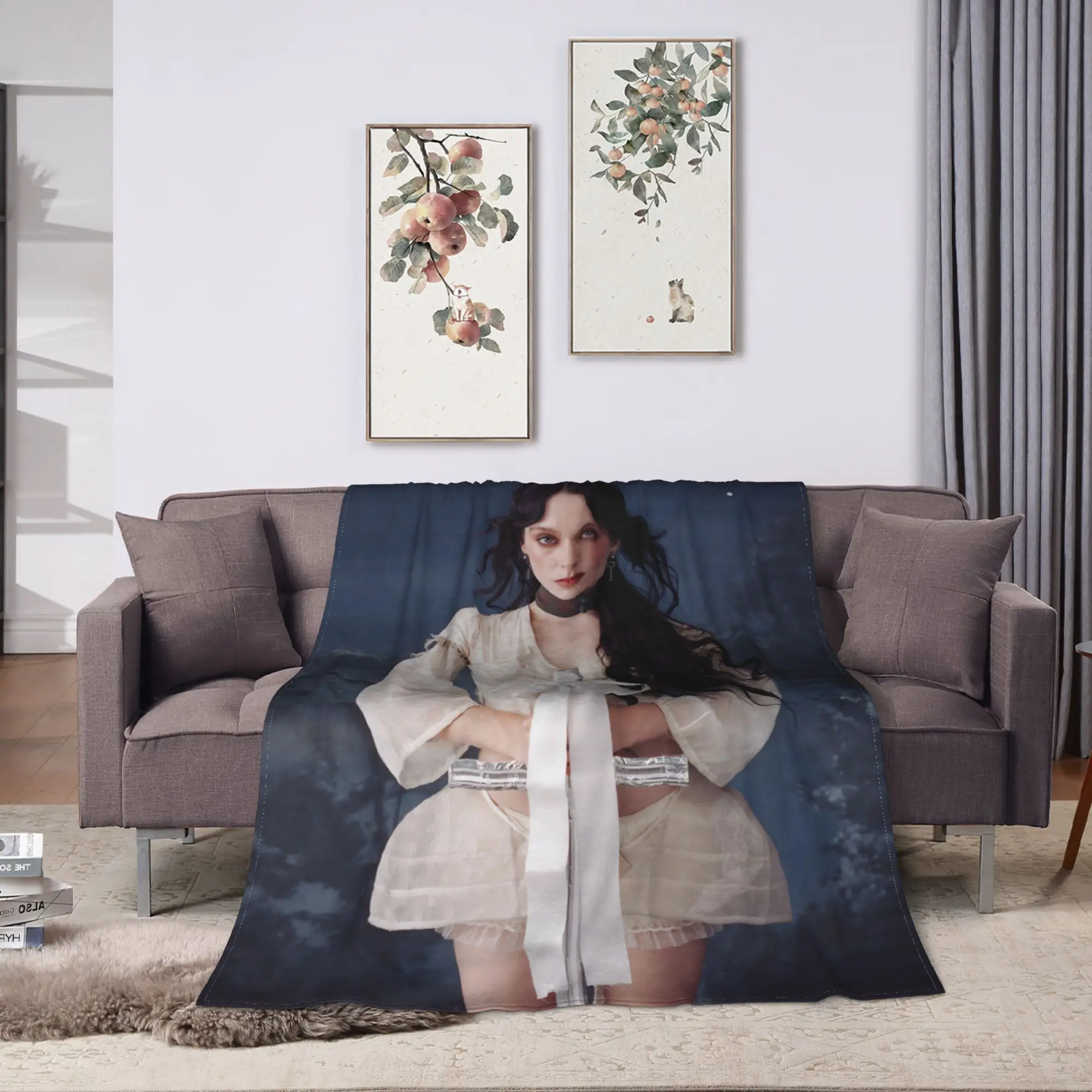 Holly Humberstone Cruel World Blanket  Soft Street Trend Plush Throw Blanket For Bedroom Airplane Flannel Bedspread Bed Cover
