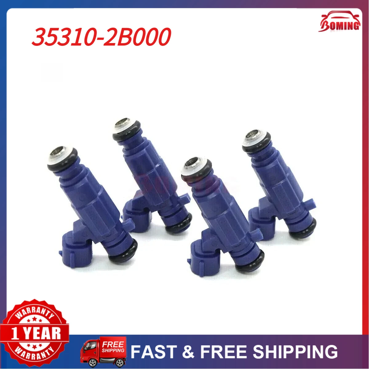 Car Fuel Injector Nozzle 4pcs/lot For Hyundai i20 i30 Kia Cee'D 1.4L 2007-2018 353102B000 35310-2B000