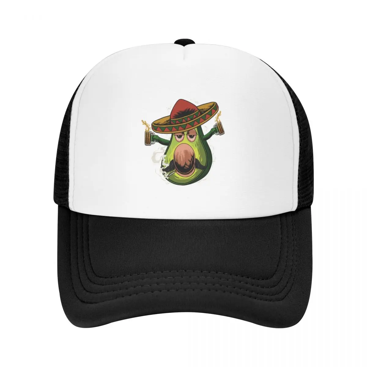 

Drunk Avocado - Funny Cinco De Mayo Baseball Cap Streetwear beach hat Funny hats Man Women's