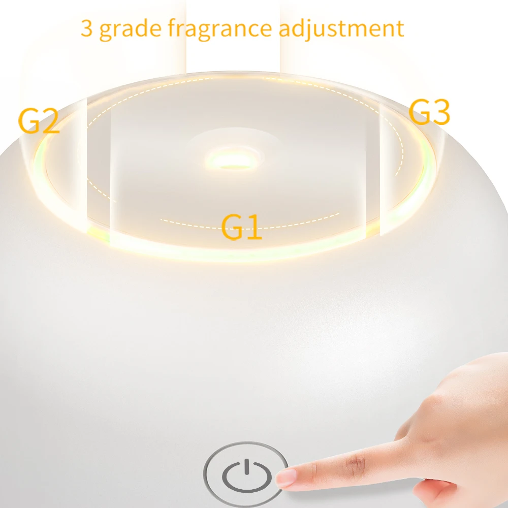 Hiinsts-Mini difusor de Aroma para el hogar, máquina de Aroma ultrasónica recargable tipo C, ambientador de aceites aromáticos