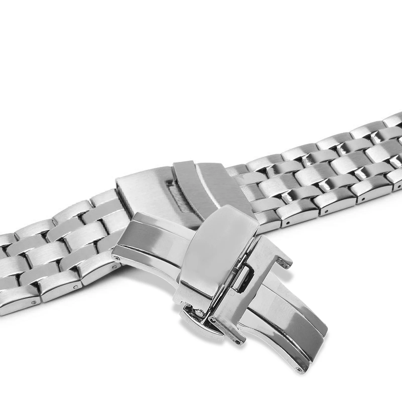 

Stainless Steel Watchband Buckle Clasp Replacement Easy Install Durable Lightweight Professional Attractive Repair Supply