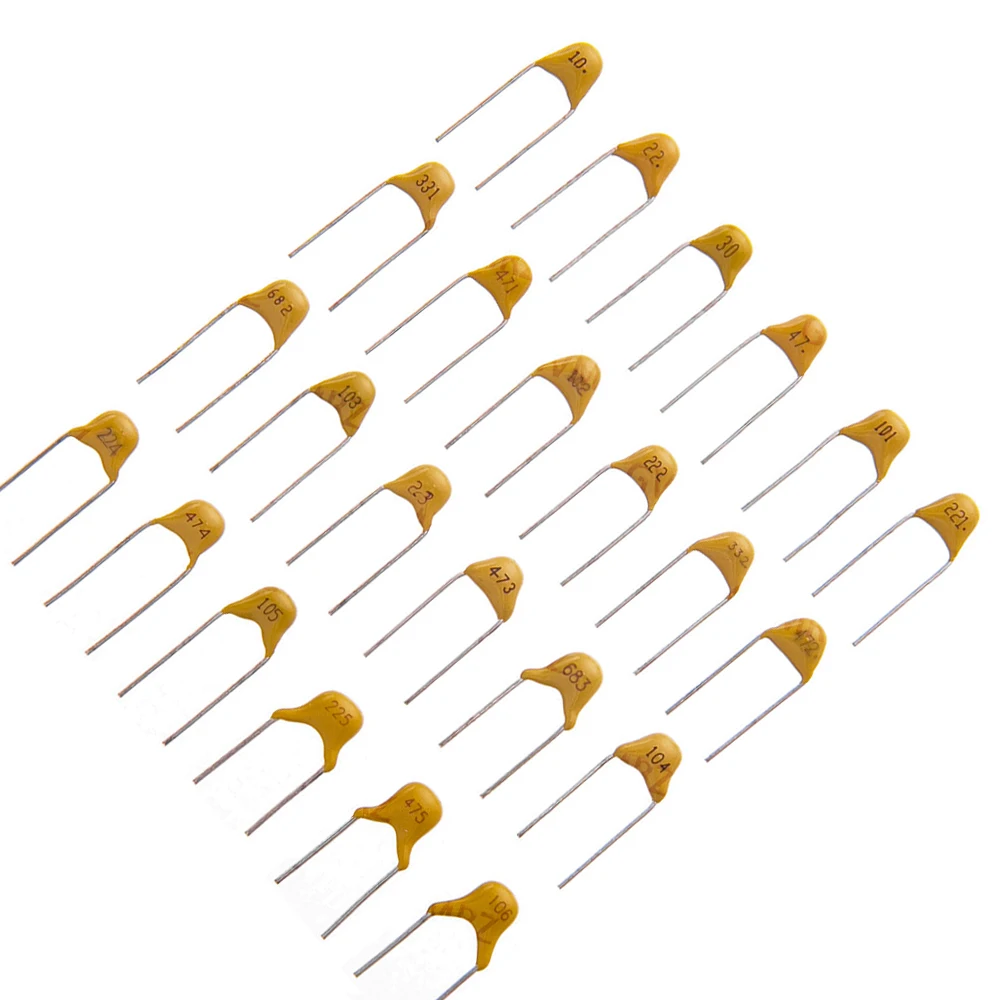 100PCS 50V 330NF Monolithic Ceramic Capacitor DIP Type Assorted Values 10pF–10uF Through Hole Electronic Component  470PF 820PF