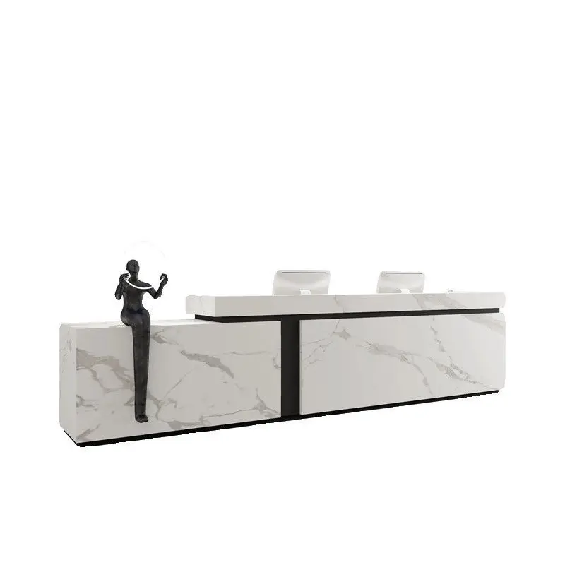 The company's front desk, marble bar, slate guidance desk, consultation and reception desk