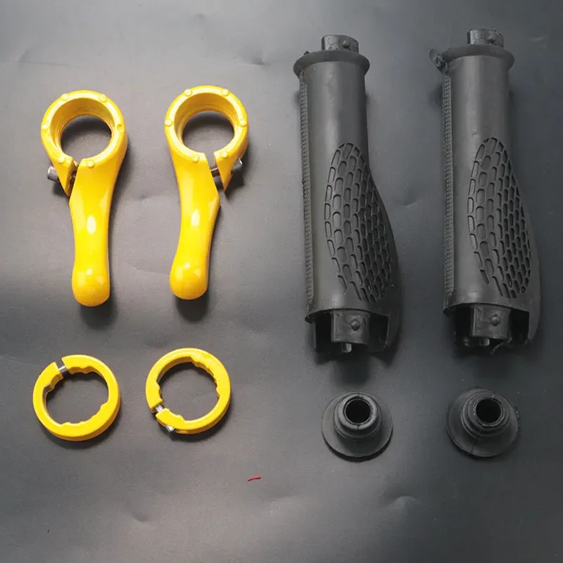 Anti-slip Gummi Fahrrad Lenker End Abdeckung Aluminium Legierung Schloss Mountainbike Lenker Fahrrad Anti-slip Griff Abdeckung – Detail 9