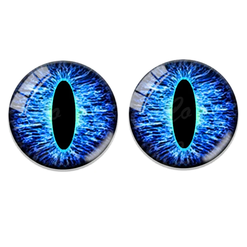 12 stuks 8-25 mm pop glazen oog speelgoed poppen dierenogen ronde glazen cabochon DIY maken accessoires