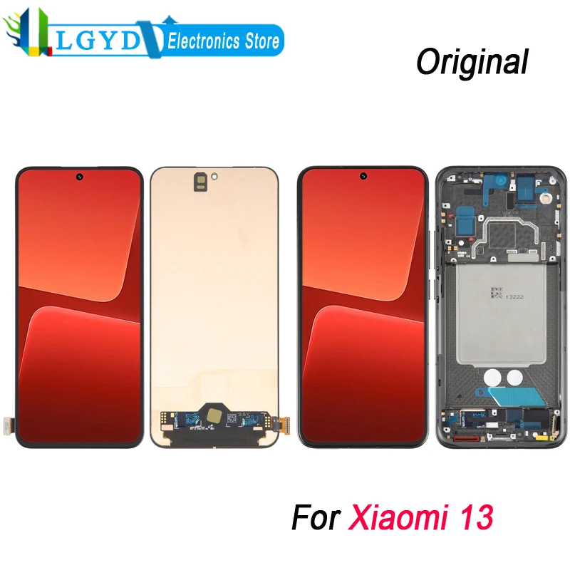 

6.36'' LCD Screen Display For Xiaomi 13 AMOLED Material Touch Screen with Digitizer Full Assembly Repair Replacement