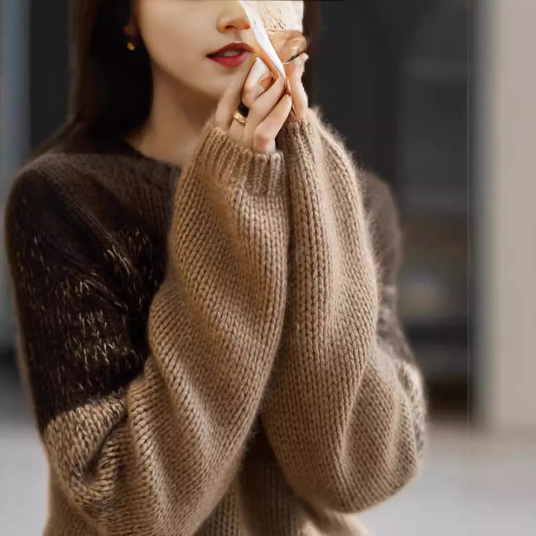 Sweater Women Trends 2025 Fashion Pullover Woman Clothing Spring Autumn Knitting Tops Female Warm Korean Loose Knitwear Jumper