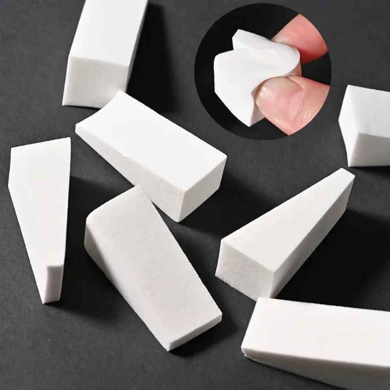 1/12/24/48/96 piezas Esponja de maquillaje suave triangular para base, corrector, crema y polvo, herramienta cosmética para difuminar