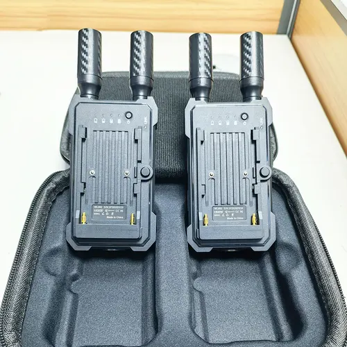 Imagen 2 del producto Extensor inalámbrico Dual de 400M, transmisor receptor de Audio y vídeo compatible con HDMI, compatible con batería, cámara, transmisión en vivo, portátil a TV