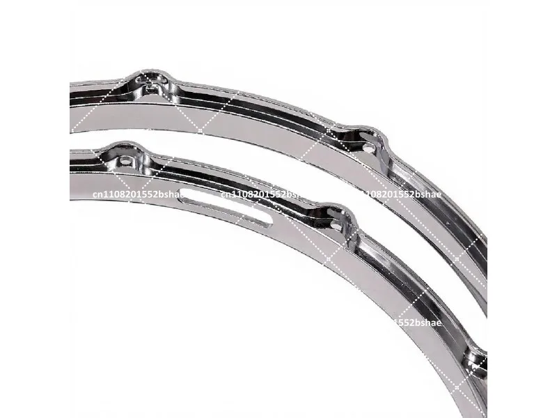 14 Inch 10 Hole Silver Die Cast Aluminum Alloy Drum Hoop High Precision for  Jazz Drum Parts