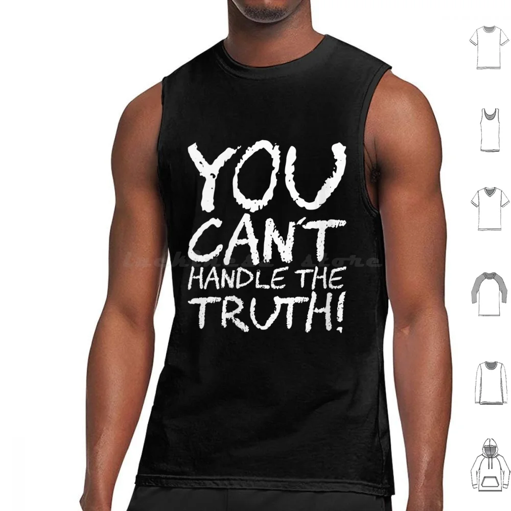 Womens You Cant Handle Truth Tank Tops Print Cotton Womens You Cant Handle Truth