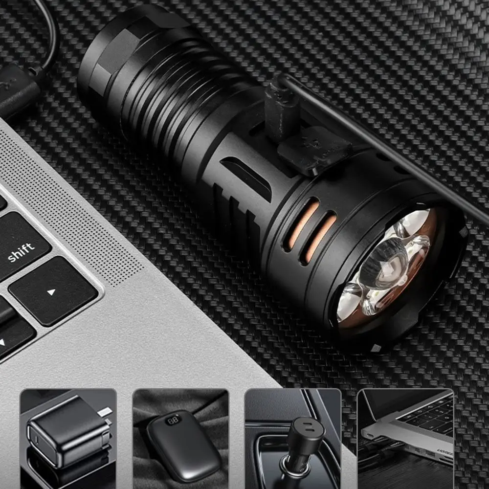 

Magnetic Long-range Spotlight Fast Charging Multi-function Rechargeable Flashlight Waterproof Aluminum Alloy Handheld Lamp
