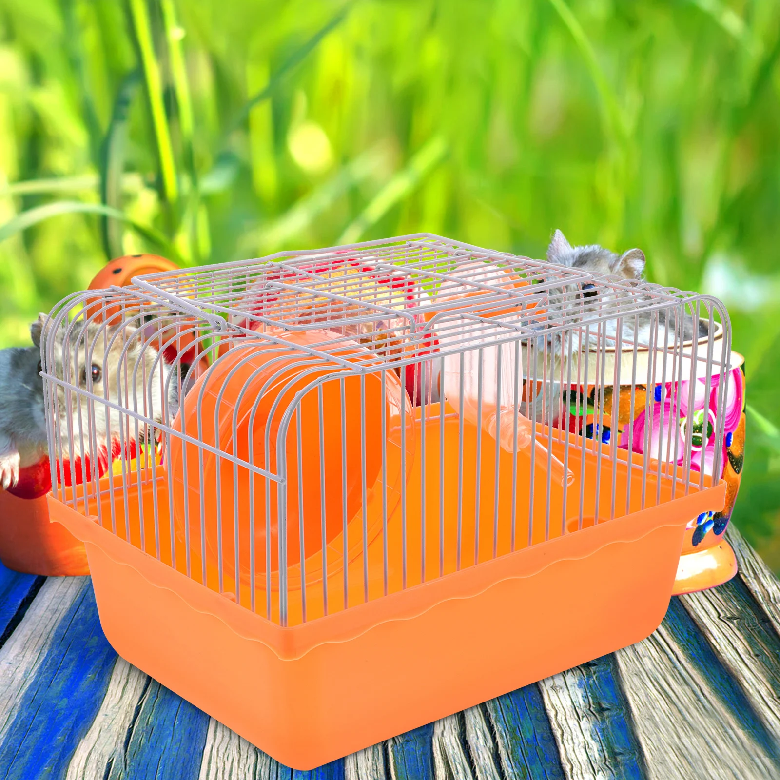 

Hamster Cage Pink Spacious Multifunction Travel Carry Small Pet Supplies Pet House for Hamster Chinchilla Chinchilla Cage