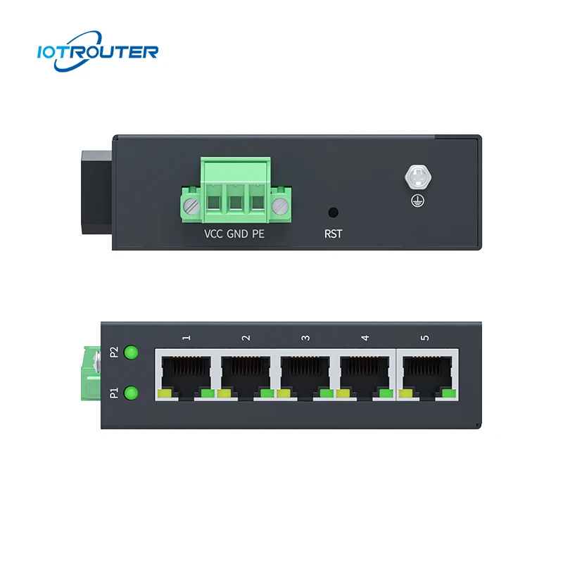 

Промышленный коммутатор Ethernet-управления WEB с 5 портами RJ45 Гигабитный управляемый сетевой коммутатор L2 на DIN 35-рейке
