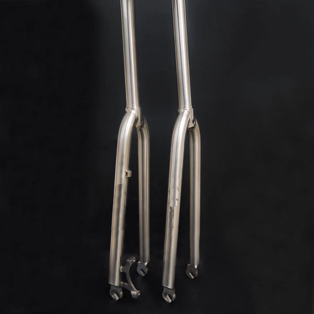 STLF 닝하오 Gr.9 티타늄 합금 로드 자전거 포크 프론트 700c 3al/2.5v