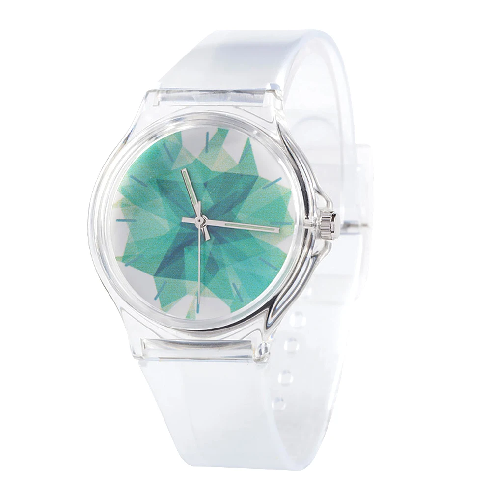 Quartz PVC Kids Watches Student Fashion Casual Wrist Watch Durable Transparent Jelly Watch Student Quartz Watches Child