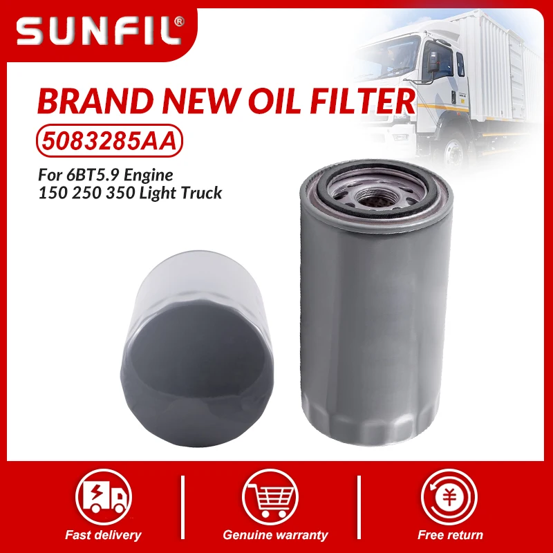 

Brand New Oil Filter 5083285AA MO-285 For 6BT5.9 Engine 150 250 350 Light Truck
