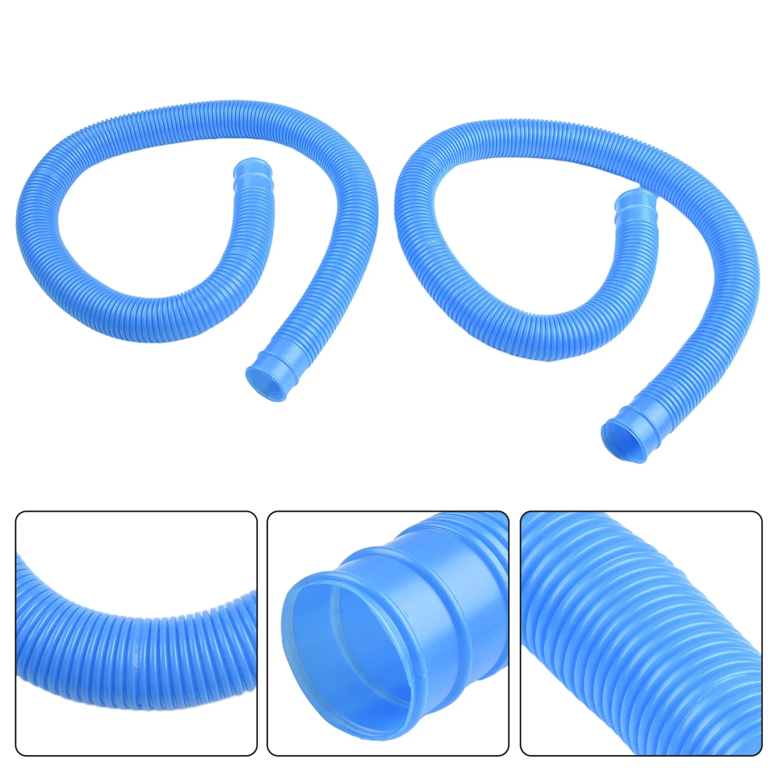 Hose Accessory Replacement Hose Filter Hose Length 39 Inch 2 Pack Brand New Diameter 1.25 Inch For Above Ground Pool