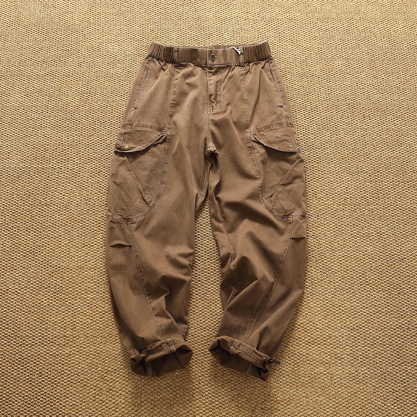 

Уличные мужские комбинезоны с несколькими карманами, свободные универсальные брюки с прямыми штанинами и регулируемым шнурком