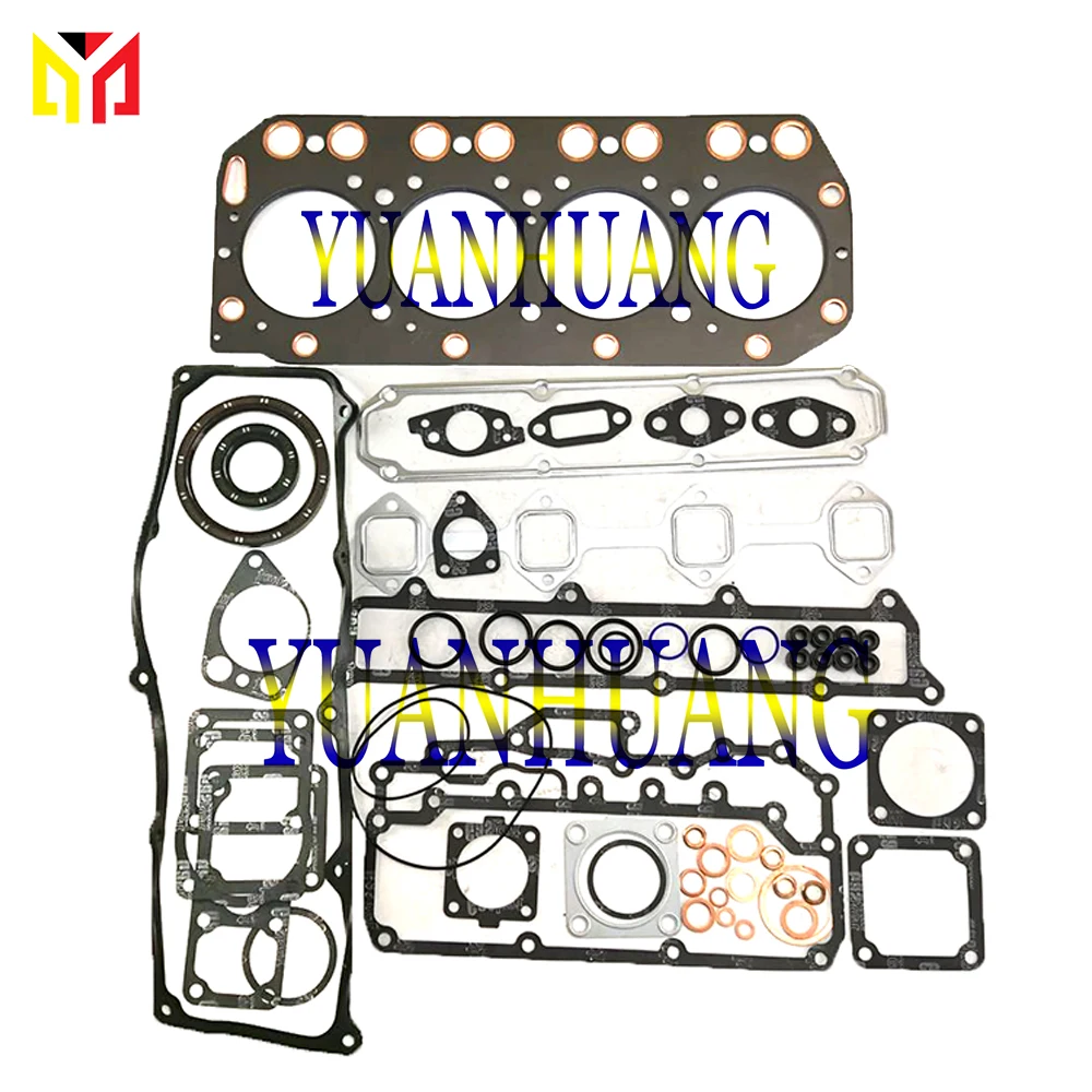 4TN100 4TNV100 4TNE100 Engine Full Gasket Kit Overhual Set For Yanmar Excavator Tractor Diesel Cylinder Head