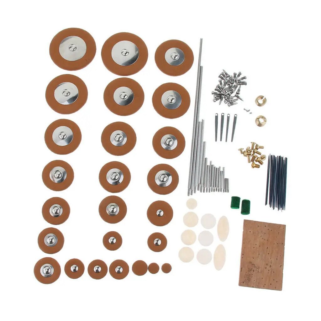 Sax Cushion Shaft Stick Screw Cork Spring Needle Repair Parts Accessories Midrange Tenor Accessories Set