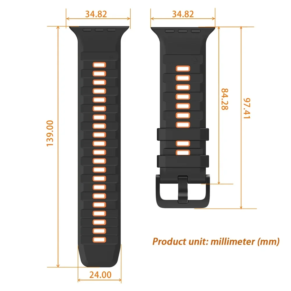 Silikon-Sportarmband für Apple Watch Band 49mm 46mm 45mm 44mm 42mm Correa Armband iWatch Series 11 10 9 8 7 6 5 SE3 Ultra 3 2 – Detail 21