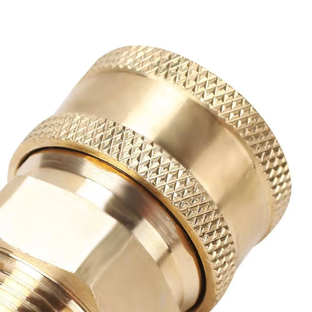 for Quick Connector High Quality Copper Pressure Washer Fitting Set Male for m22 Male 3/8 for Quick Release Coupling Included