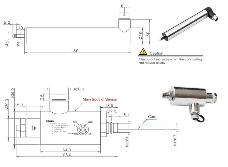 Sdvg36-8C Spool Distance Sensor Posit Metal Position Detection Sensor
