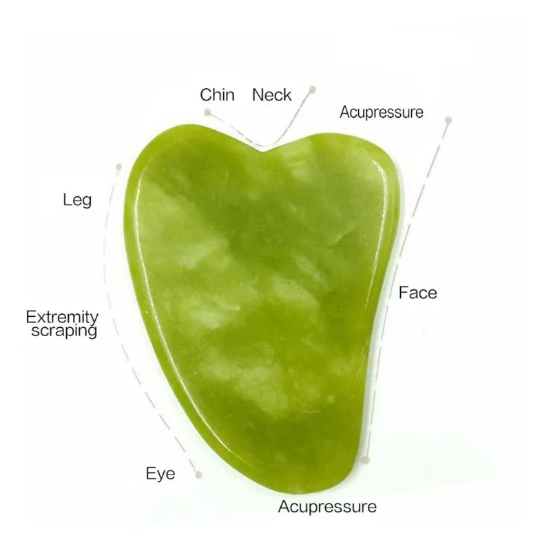 Jade Roller Gua Sha Facial Toolsl Anti-Aging Jade Beauty Huidverzorgingstool Gezichtsroller om de gezichtshuid te verjongen Koeling Afslanken