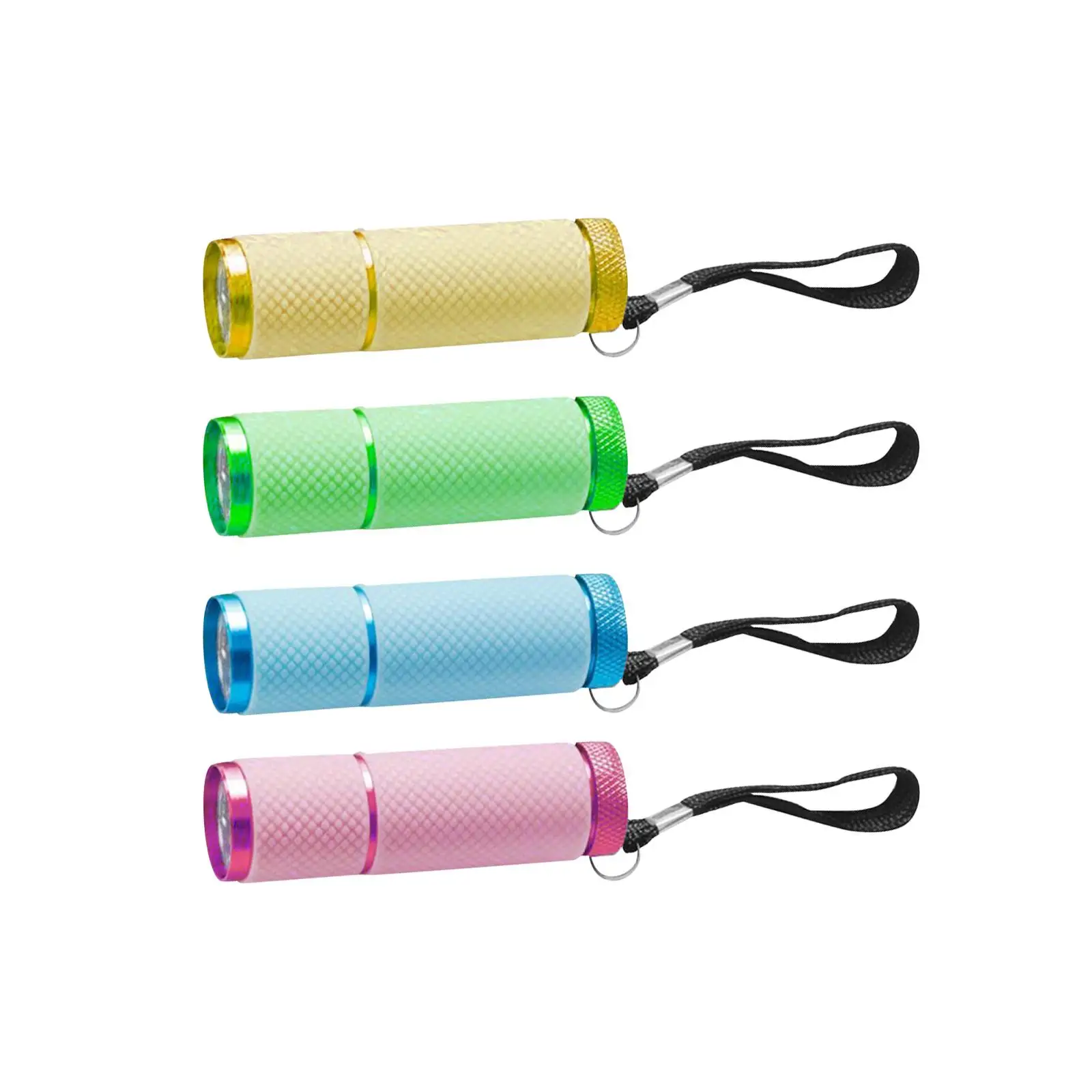 LED Fluorescent flashlights Mini Torch Aluminum Alloy glow in Accessory