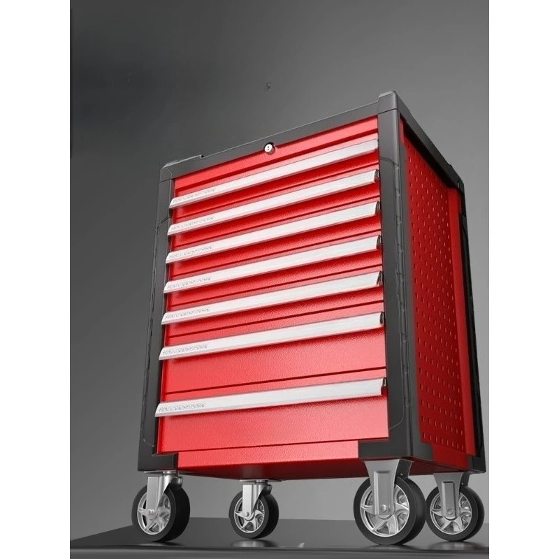 Electric Auto Repair Tool Cart Drawer Hardware Repair Small Push Box Multifunctional Mobile Heavy Tool Cabinet