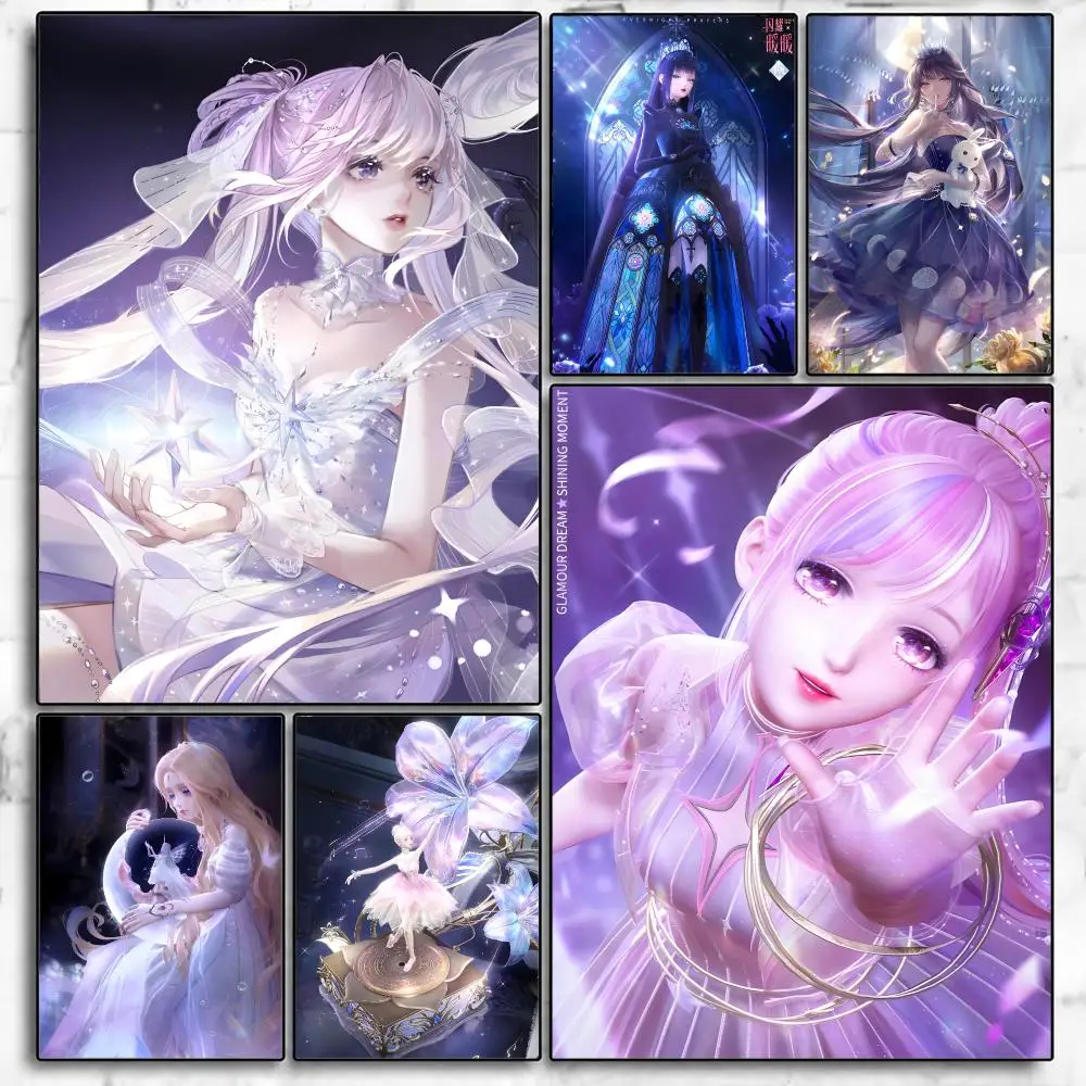 Game Shining Nikki Poster Poster Room Wall Art Decor Waterproof Stickers For Home Bar Bedroom Decoration
