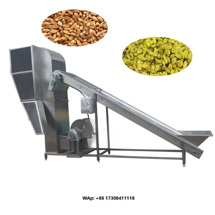 New Electric Grain Screening Machine Small Grain Winnowing and Wind Sheller Selection Blown Shell Separator